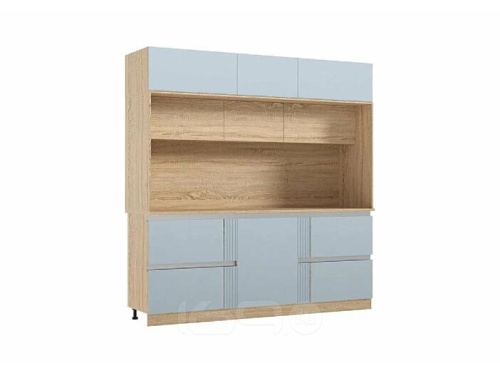 Кухонный гарнитур Карина пластер скай 2268x2200x600