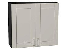 Шкаф верхний с 2-мя дверцами Лофт Grey Silk/Graphite 716*800*320