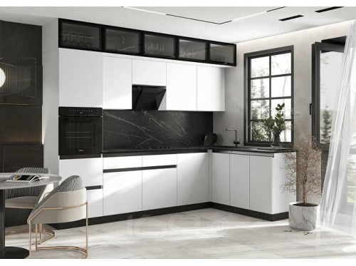 Кухонный гарнитур Техно-6 брайш вайт 2580x3000/1800x600