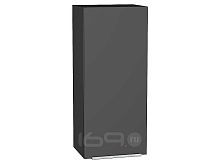Шкаф верхний с 1-ой дверцей Фьюжн Stormy Silk/Graphite 920*400*320