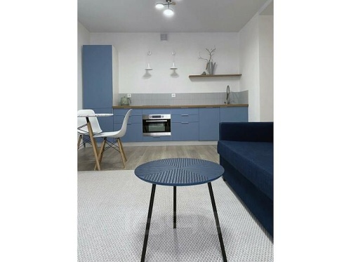 Модульный кухонный гарнитур Фьюжн-07 angel, silky blue 2140x2700x600 фото 2