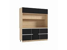 Кухонный гарнитур Карина пластер блэк 2268x2000x600