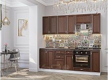Модульный кухонный гарнитур Шале-01 brown dreamline 2140x2200x600