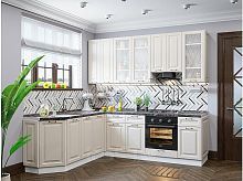 Модульный кухонный гарнитур Ницца-03 агат 2340x1890/2400x600