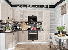 Модульный кухонный гарнитур Лофт-04 cappuccino veralinga 2140x2600x600