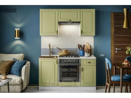 Кухонный гарнитур Констанция фисташка 2140x1500x600