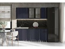 Кухонный гарнитур Виктория пластер индиго 2014x2000x600