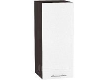 Шкаф верхний с 1-ой дверцей Валерия-М В 309 Белый металлик-Венге