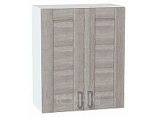 Шкаф верхний с 2-мя дверцами Лофт Cappuccino Veralinga/Белый 716*600*320