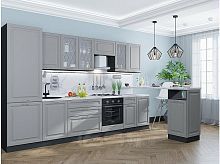 Модульный кухонный гарнитур Ницца-02 графит 2140x3300x600