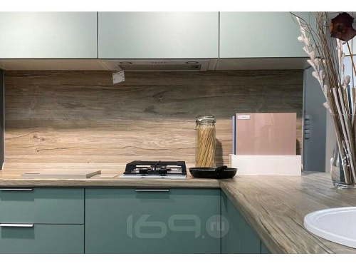 Модульный кухонный гарнитур Фьюжн-07 angel, silky mint 2140x2700x600 фото 4