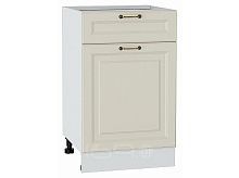 Шкаф нижний с 1-ой дверцей и ящиком Ницца Агат/Белый 816*500*478