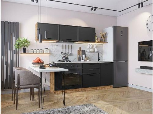 Модульный кухонный гарнитур Фрейм-01 stormy silk 1782x2300x600