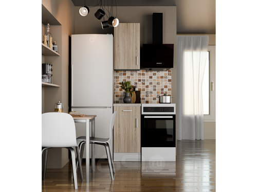 Кухонный гарнитур Уют дуб сонома 2155x400x600 фото 2