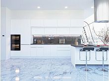 Модульный кухонный гарнитур Фьюжн-02 silky white 2140x4400x600