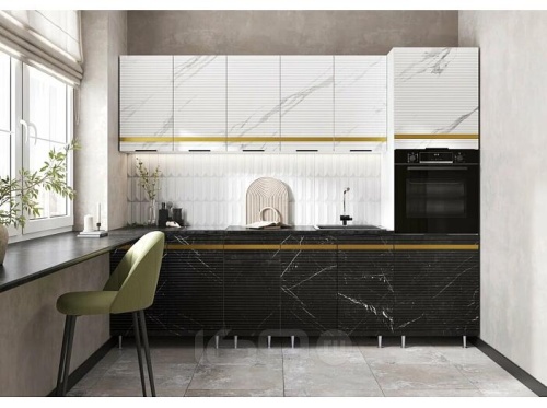 Кухонный гарнитур Милена мрамор 2138x2600x600
