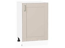 Шкаф нижний с 1-ой дверцей Лофт Cream Silk/Белый 816*500*480