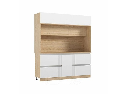 Кухонный гарнитур Карина пластер бьянко 2268x2000x600