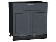 Шкаф нижний с 2-мя дверцами и ящиком Сканди Graphite Softwood Graphite 816*800*480