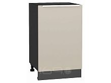Шкаф нижний с 1-ой дверцей Фьюжн Cream Silk/Graphite 816*500*480
