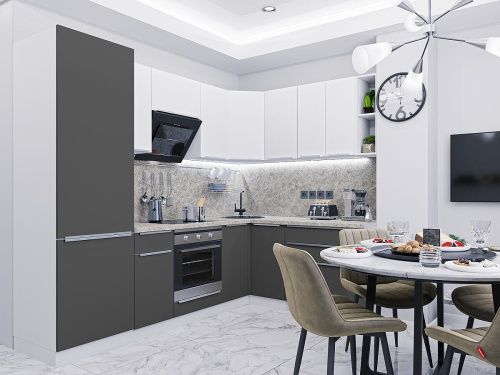 Фьюжн-04 Stormy Silk/Silky White