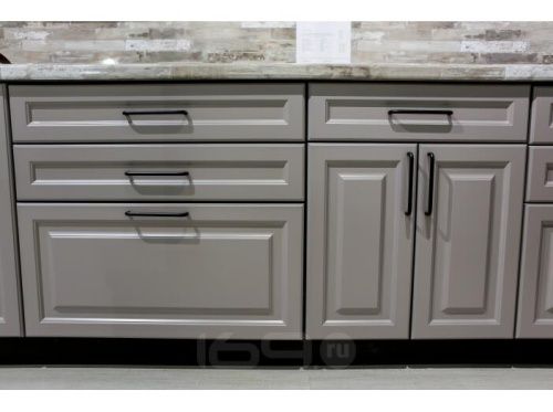 Модульный кухонный гарнитур Ницца Royal-01 Серый | 240 см фото 3