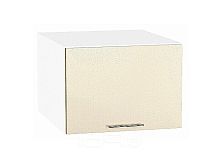 Шкаф верхний горизонтальный глубокий Валерия-М Бежевый металлик Белый 358*500*574