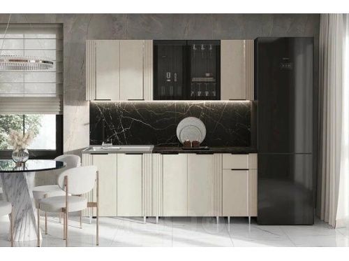 Кухонный гарнитур Виктория пластер аворио 2168x2000x600