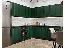 Модульный кухонный гарнитур Дублин-02 special green 2140x2200/2400x600