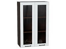 Шкаф верхний с 2-мя остекленными дверцами Барселона Белый Graphite 920*600*324