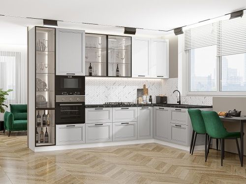 Нео-04 White Silk/Grey Silk