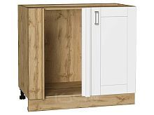 Шкаф нижний угловой Лофт White Silk/Дуб Вотан 816*890*480