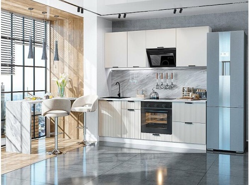 Модульный кухонный гарнитур Евро агат 2140x2000x600