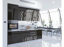 Модульный кухонный гарнитур Фьюжн-03 anthracite 2140x2600x600