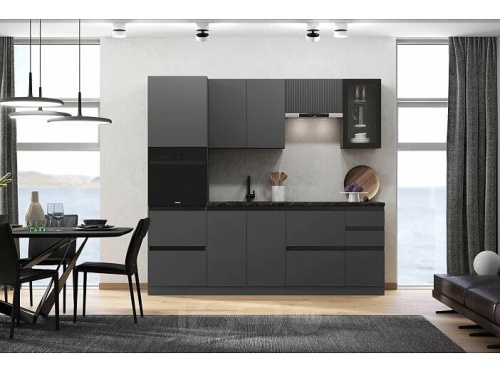 Кухонный гарнитур Техно-6 графит 2224x2400x600