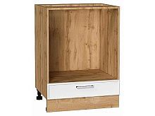 Шкаф нижний под духовку Квадро Белый/Дуб Вотан 816*600*477