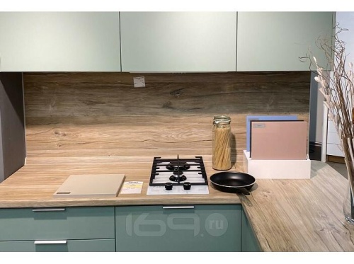 Модульный кухонный гарнитур Фьюжн-07 angel, silky mint 2140x2700x600 фото 3