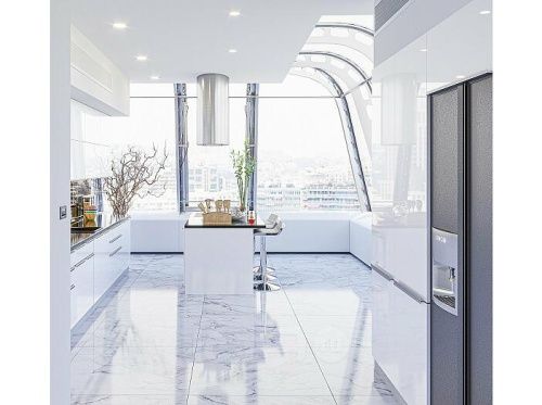 Модульный кухонный гарнитур Фьюжн-02 angel 2340x3900/1400x600 фото 2