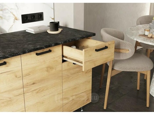 Кухонный гарнитур Рио дуб крафт 2100x2000x600 фото 2