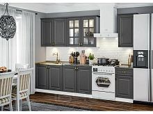 Кухонный гарнитур Престиж графит софт new 2140x2000x600