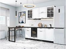 Модульный кухонный гарнитур Дублин-03 special white 2140x1950x600