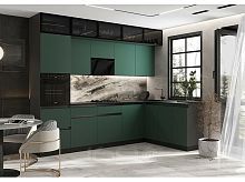 Кухонный гарнитур Техно-6 браш мени грин 2580x3000/1800x600