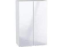 Шкаф верхний с 2-мя дверцами Фьюжн В 609 Angel-Белый