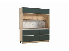 Кухонный гарнитур Карина изумрудный 2260x2000x570