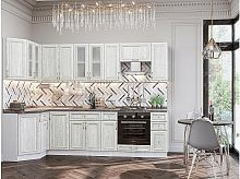 Модульный кухонный гарнитур Шале-03 white dreamline 2140x1200/2790x600