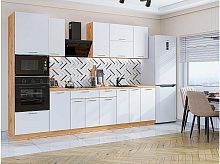 Модульный кухонный гарнитур Квадро-01 белый 2140x3000x600