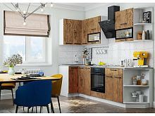 Кухонный гарнитур Техно экзотическое дерево амазония 2170x2700x600