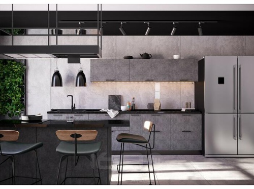 Модульный кухонный гарнитур Флэт temple stone 2s 1876x3000x478