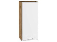 Шкаф верхний с 1-ой дверцей Квадро Белый/Дуб Вотан 920*400*321