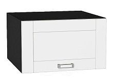 Шкаф верхний горизонтальный глубокий Лофт White Silk/Graphite 358*600*576